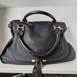 Chloe MARCIE LARGE Black Leather Handbag